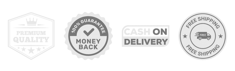 جودة ممتازة، ضمان استرداد المال، الدفع عند الاستلام، شحن مجاني.